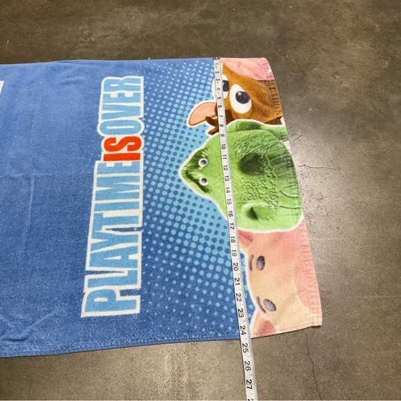 Vintage Toy Story “Toys at Play / Playtime Is Over” Towel Woody Buzz Rex - Picture 4 of 6